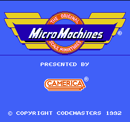 [Aladdin] Micro Machines (USA) (Unl) Title Screen